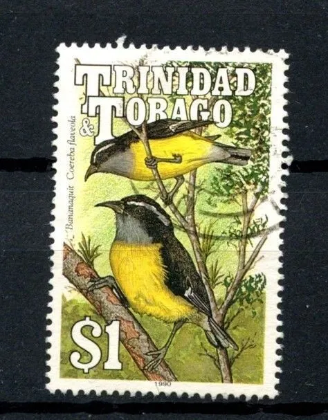 Trinidad & Tobago 1990 SG#791 $1 Birds USed #A25718