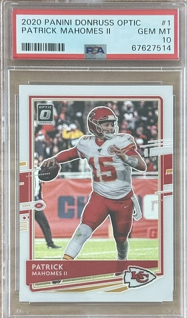 2020 Panini Donruss Optic Patrick Mahomes II #1 PSA 10 Gem Mint Chiefs