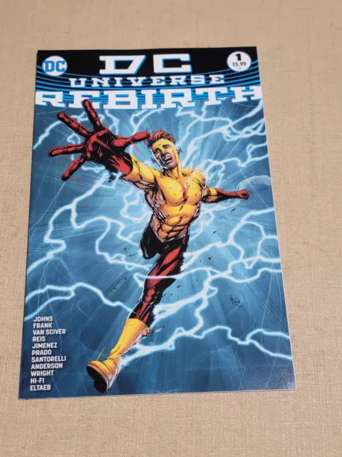 2016 DC Universe Rebirth Graphic Novel One-Shot Flash Wally West Cover Variant