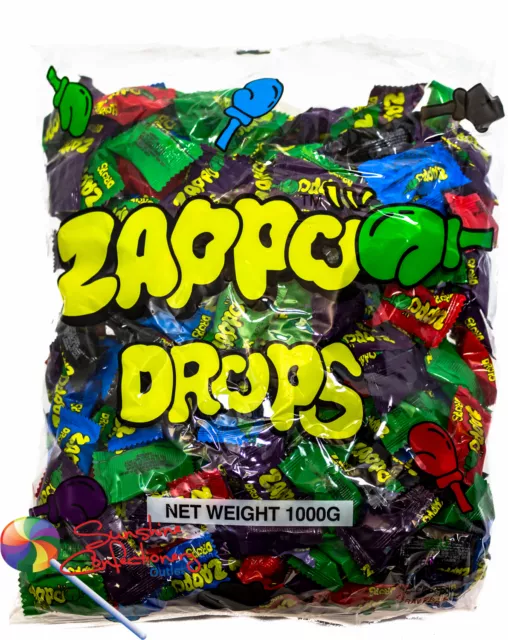 ZAPPO DROPS LOLLIES - 230-240 Pieces  - Tongue Painters CANDIES Post Included