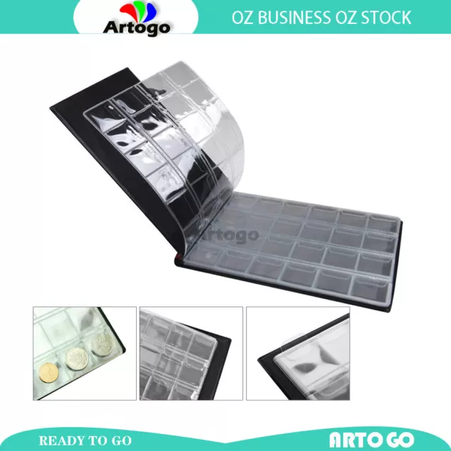 240Pcs Page Coins Storage Book Commemorative Coin Collection Album Holder