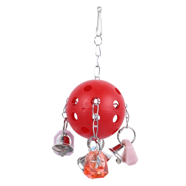 1pc Vogel Käfig Zubehör Papagei Biss Spielzeug Vogel Ring Glocke Kauen Spielzeug