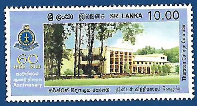 Sri Lanka 2010 Mnh Education Architecture 60Th Anniversary Thurstan