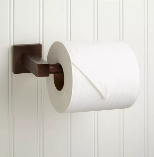 Signature Hardware Ultra Collection Euro Toilet Paper Holder - Oil Rubbed Bronze