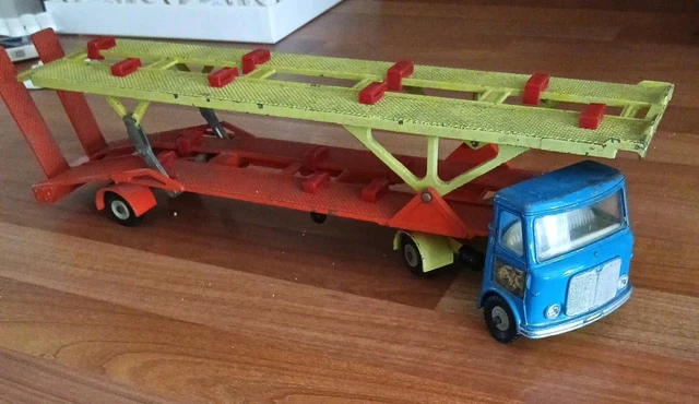 Dinky Toys 1:43 - Camion AEC Articulated Lorry & Hoynor Car Transporter - Angleterre Vintage