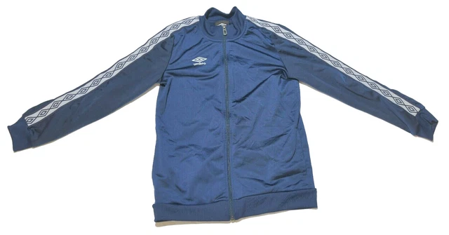 Umbro Jacket Children's Boys Size Large L 12/14 Blue Zip Up Athletic Long Sleeve
