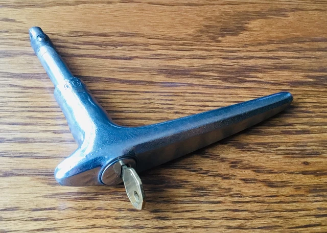 1937 1938 Cadillac LaSalle DOOR HANDLE w/KEY vtg 1930s GM exterior locking