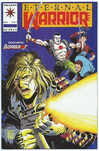 ETERNAL WARRIOR #5 Dec 1992 VALIANT NM+ 9.6 W 2nd Full App BLOODSHOT GILAD B/O