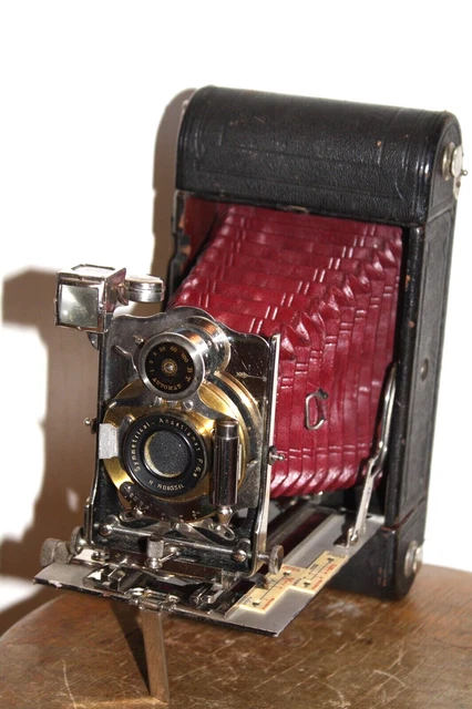 Ancien Appareil Photo à Soufflet GIRARD LE RÊVE IDEAL - Objectif H. Roussel 1907