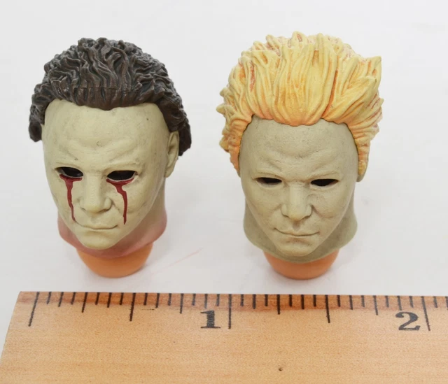 Michael Myers (2) HEADS ONLY MEZCO One:12 from the 6" Action Figure Halloween 2