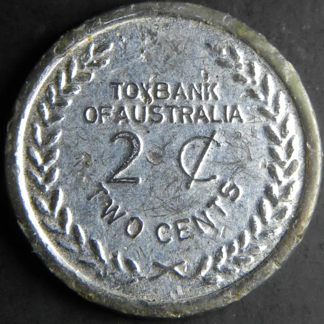 1966 ToyBank of Australia Changeover 2c Two Cents Made in Hong Kong #MH2210-11