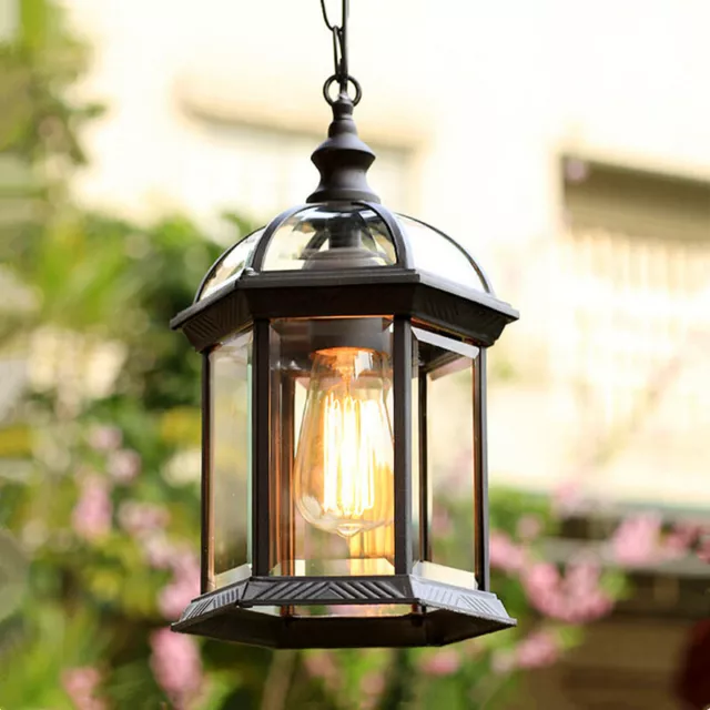 Outdoor Pendant Light Garden Lamp Lantern Chandelier Light Porch Ceiling Lights