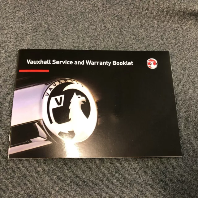 100% Original Vauxhall Corsa D & E Service Book New Blank Petrol & Diesel Models