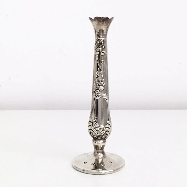 Antique Silver Plated Vase Trumpet