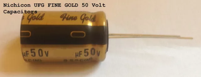 Nichicon UFG Fine Gold Muse Haute Qualité Audio 50 Volts Condensateurs 3