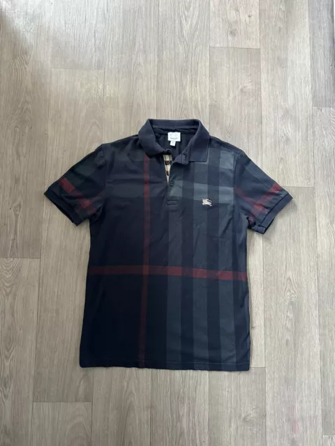 Burberry Polo Shirt Men’s Medium 20ptp Nova Check