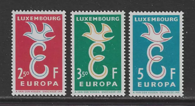 Luxemburg Briefmarken-Satz von 1958 Mi.Nr. 590-592 ** postfrisch EUROPA CEPT