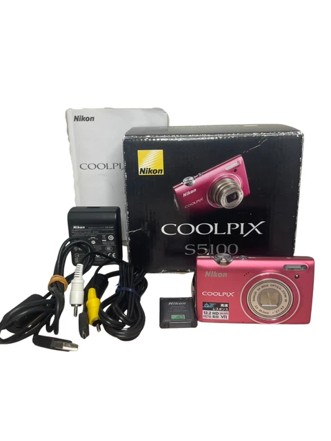 Appareil Photo Numérique Nikon Coolpix S5100 Rose - Compact - Excellent état Occasion