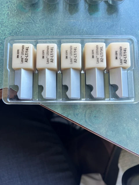 3M ESPE LAVA Ultimate A2-Lt/14L 5 Blocks Cadcam E4D Planmill 40 Machine ...