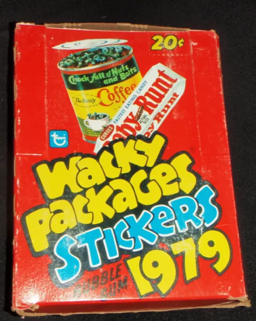 1979 Topps Wacky Packages Stickers Empty Display Box (vg-ex) no packs