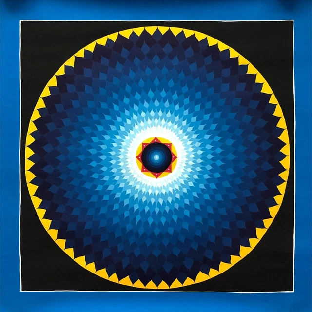 Lotus Mandala Thangka Painting, Mandala Art for Meditation, Yoga and Decoration