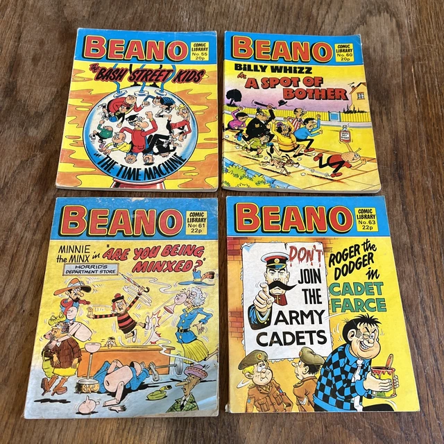 beano-comic-library-rare-early-issues-nos-55-60-61-63-vintage-job