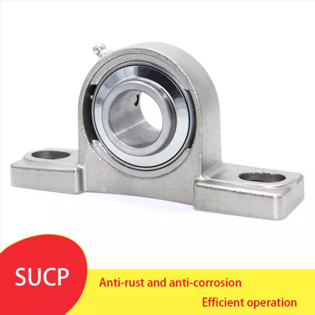 Stainless Steel Vertical Pillow Block Bearing Solid Base SUCP 201 202 - 211