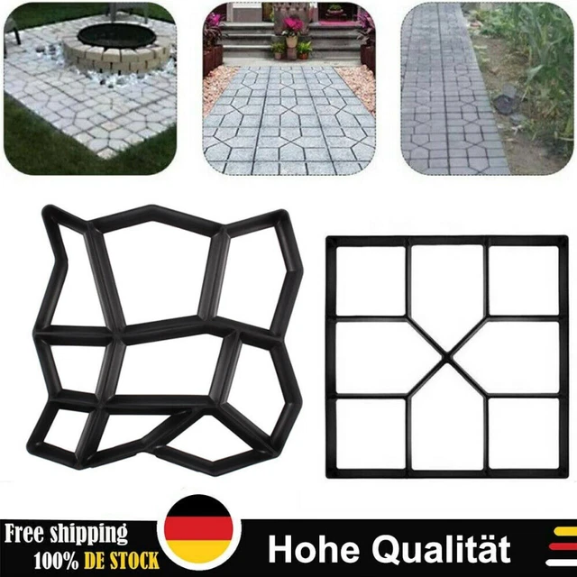 GARDEN PAVING MOLD Hexagon Concrete Paving Brick DIY Walkways Path