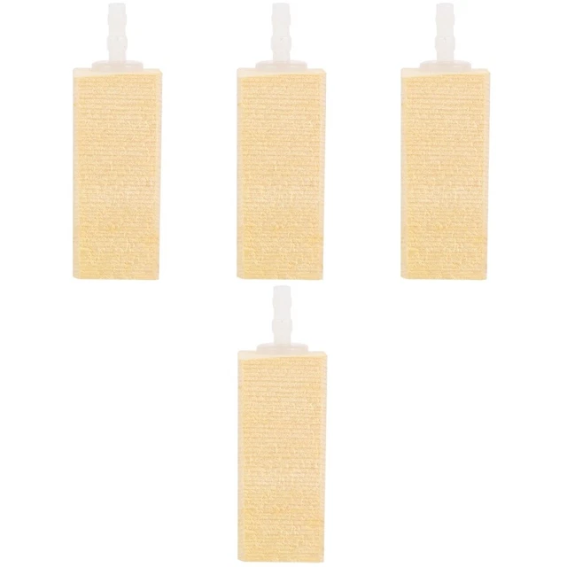 4x Practical Multi-function Wood Air Bubbler Fish Tank Bubble Stone for Replace