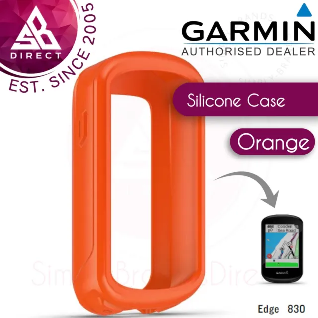 Garmin Silicone Protective Case│For Edge 830 - Bundle GPS Bike Computer│Orange