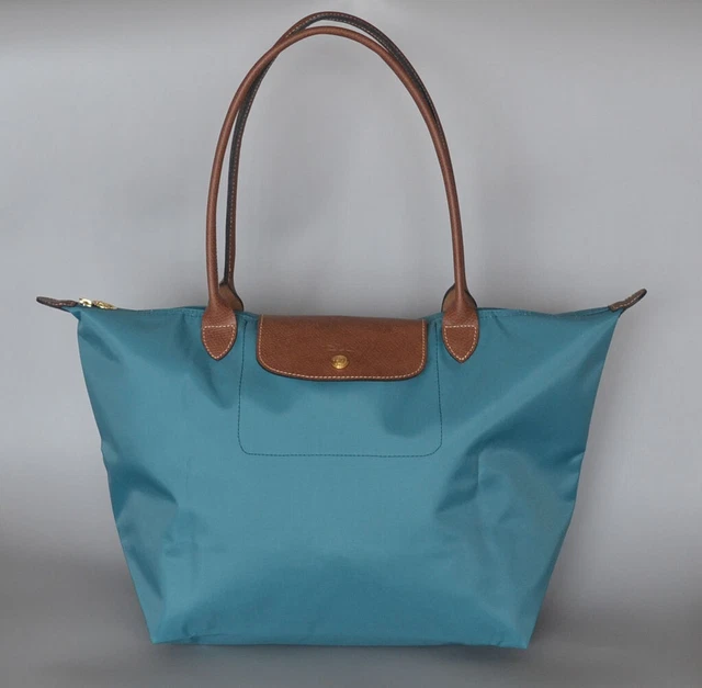 Longchamp New Le Pliage Nylon Tote Handbag ICE BLUE Large