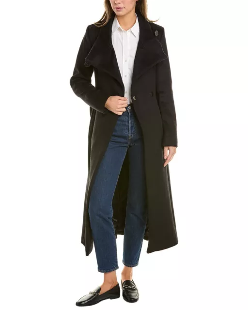 Kenneth Cole New York Belted Maxi Wool-Blend Coat Women's
