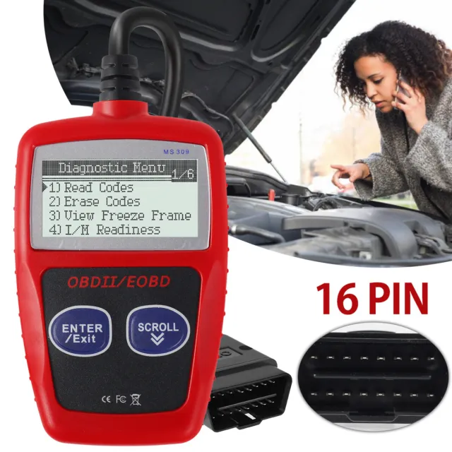 Car Fault Code Reader I/M Readiness Accurate Engine Diagnostic Scanner ۵⊹