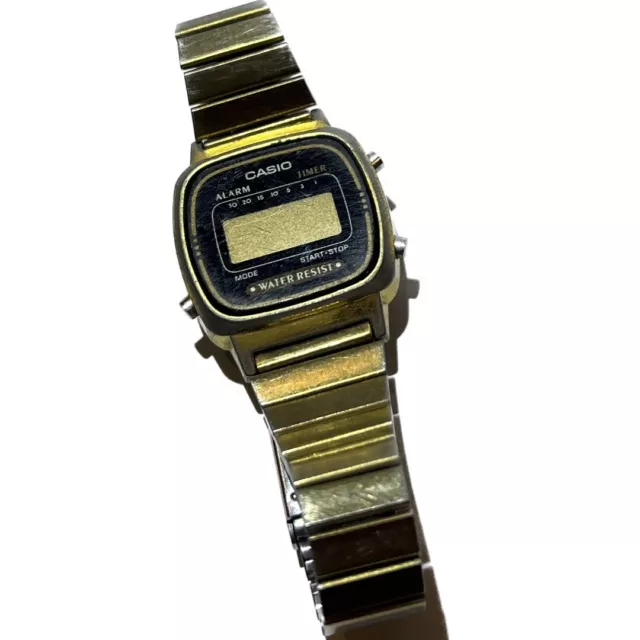 Casio Women’s Digital Watch Gold Tone Water Resistant Quartz  (Needs Batteries)