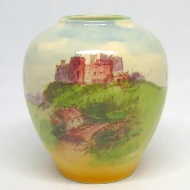 Royal Doulton Small Bulbous Vase Series Ware D5413 Harlech Castle
