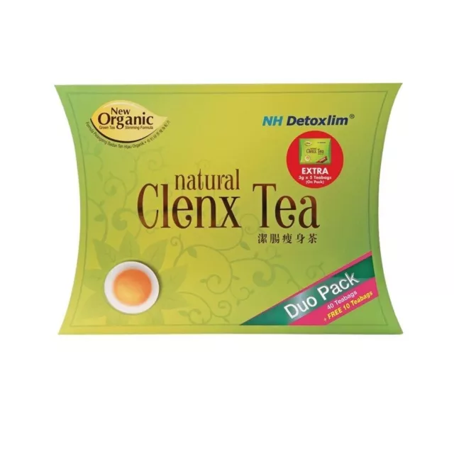 55 sachets NH Detoxlim Clenx thé corps minceur perte de poids naturelle et...