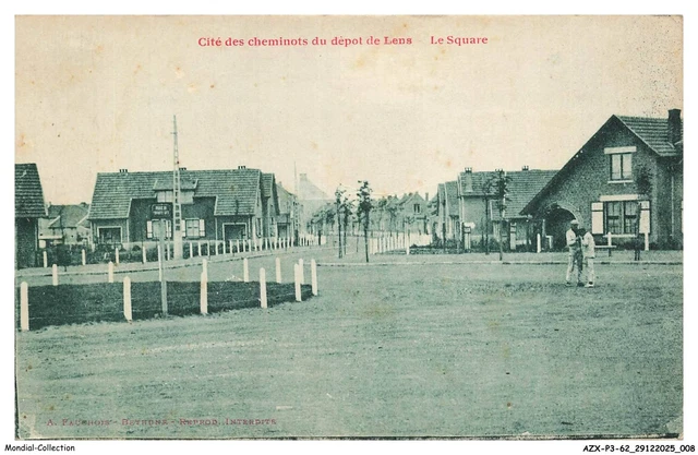 Carte Postale Ancienne CPA 62 - Cité Des Cheminots De Lens, Place Des Sports, Années 1900