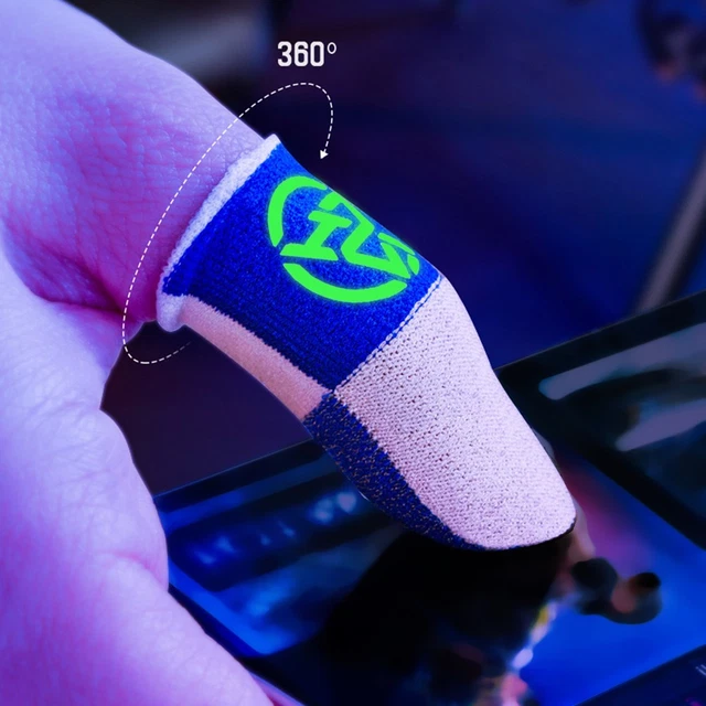 Fingerhüllen Für Gaming – 6 Stück, 0,3 Mm Silberfaser, Schweißabweisend