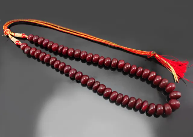 Käufer Top Gefragt 672,00 Cts Erde Abgebaut Rubin Runde Perlen Halskette Strang
