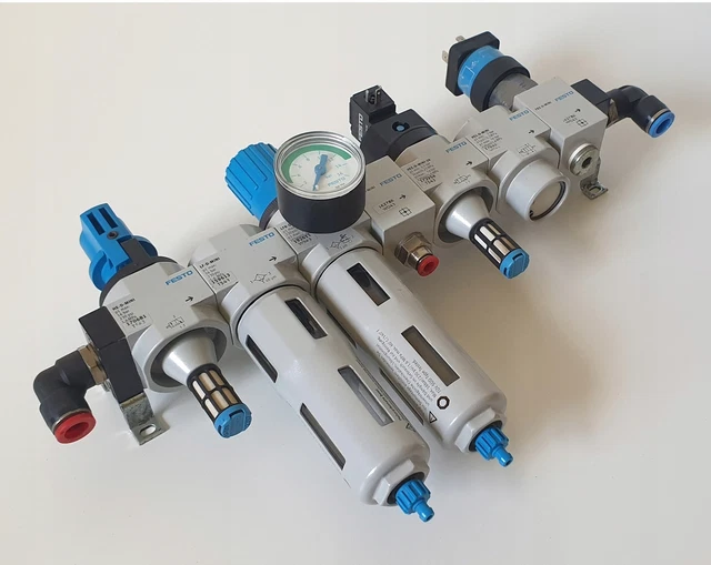 STATION AÉRIENNE FESTO D-Mini 7 modules /#8 4E1 5905 EUR 427,48 ...