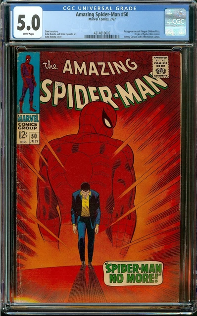 Amazing Spider-Man #50 CGC 5.0 White - 1st Appearance of Kingpin (Wilson Fisk)