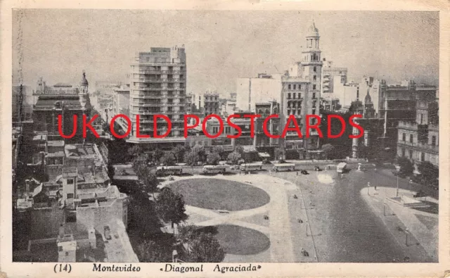Uruguay -  Postcard sent to USA, With U.S. Censor Postmark, 1944 2