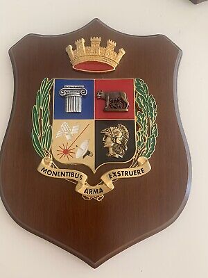 CREST MILITARE,scudo legno vintage 3 Gruppo Missili Volturno 