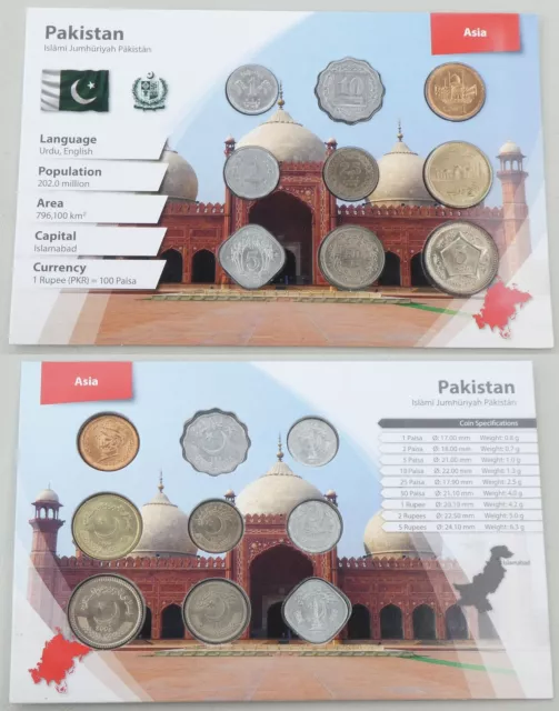 Pakistan kms Jeu de pièces de cours 1975-2006 Dans Blister splendide