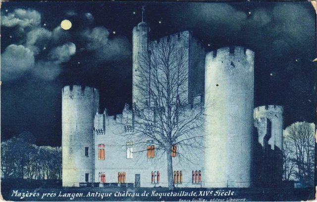 CPA MAZERES Pres LANGON-Antique Chateau de Roquetaillade (28521)