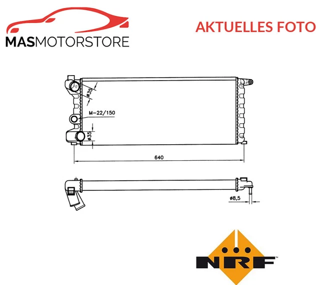 Kühler Wasserkühler Motorkühler Nrf 58742 P Neu Oe Qualität