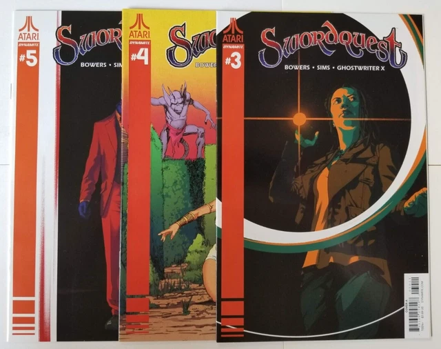 Swordquest issues #3, 4, & 5 - VF/NM (2017, Dynamite / Atari lot) Sword Quest