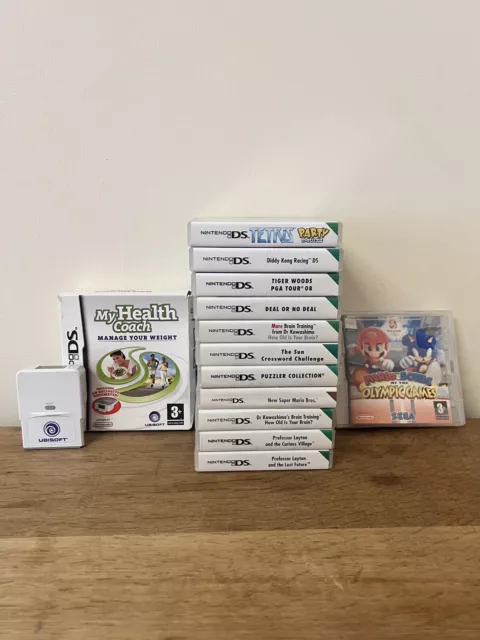 Nintendo Ds Games Bundle ( Cases Only No Games ) Including Pedometer