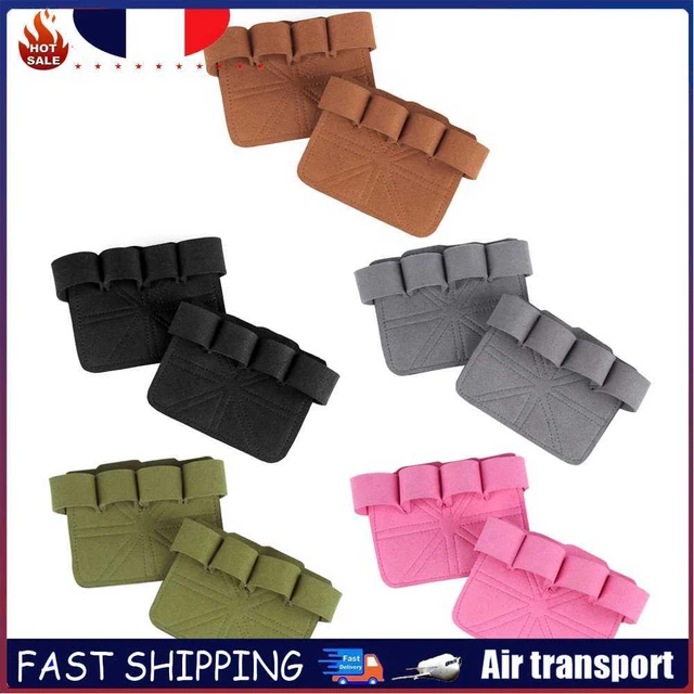 Anti-Skid Weightlifting Hand Guard Gloves Dumbbell Pull Up Grip Palm Protector ~