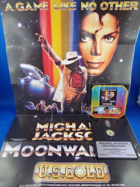 Schneider/Amstrad Cpc -- Michael Jackson Moonwalker (U.s. Gold - 3" Disk)